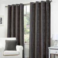 See more information about the Palma Curtains (45" Width x 54" Drop) - Charcoal